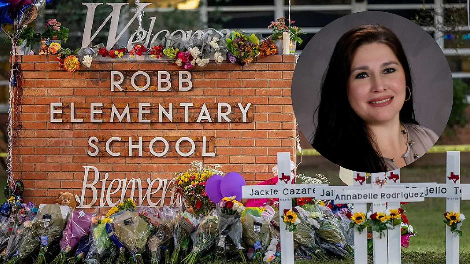 Irma García, Robb Elementary School, Uvalde | Photo montage